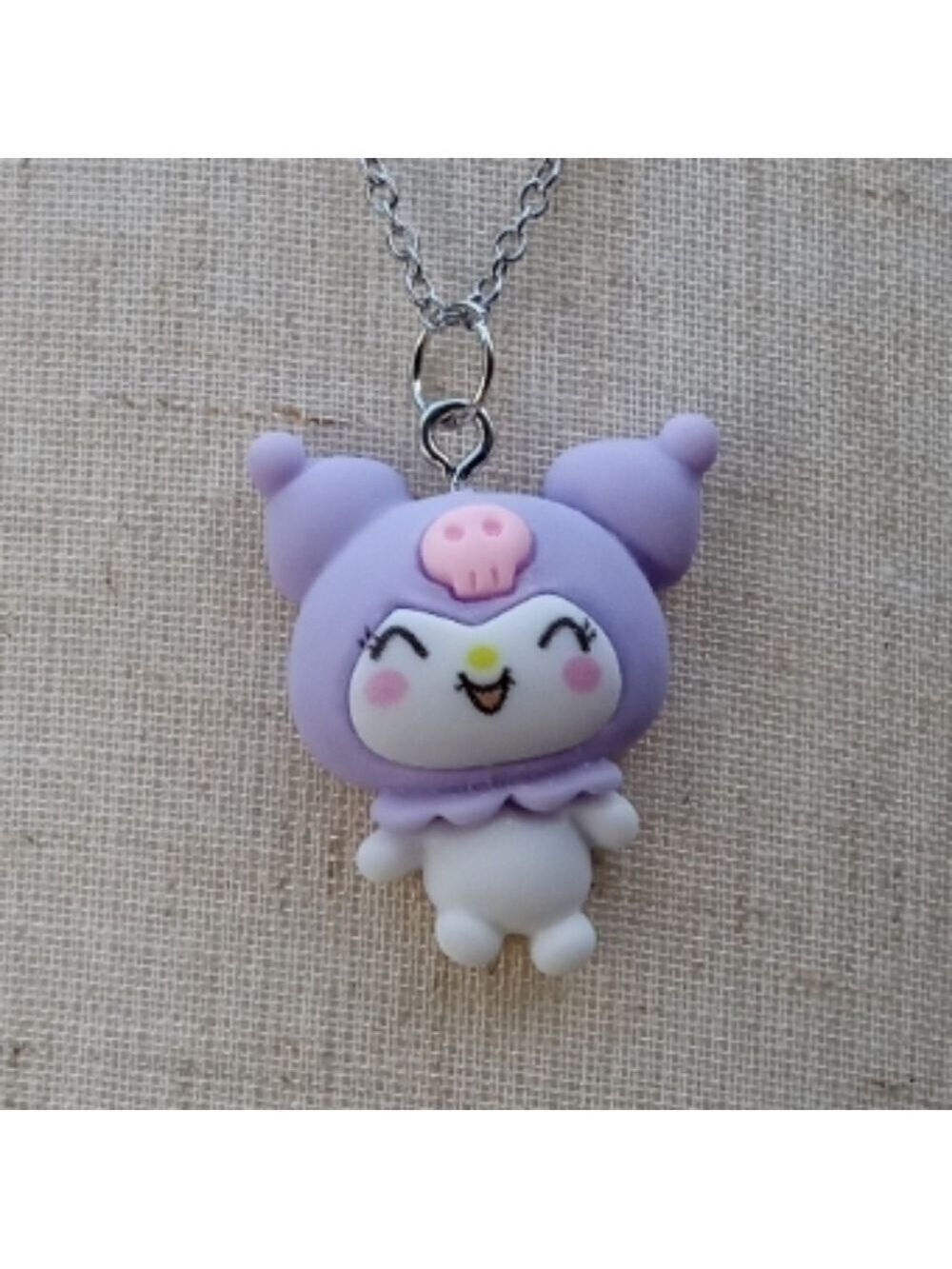 2/$10 Sanrio Kuromi Resin Stainless Steel Necklace